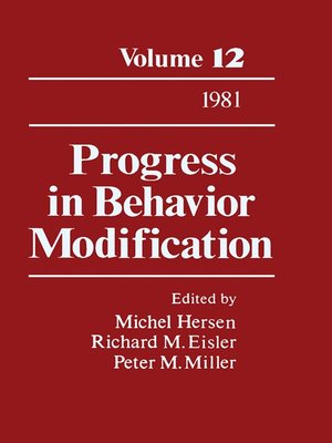 cover image of Progress in Behavior Modification, Volume 12